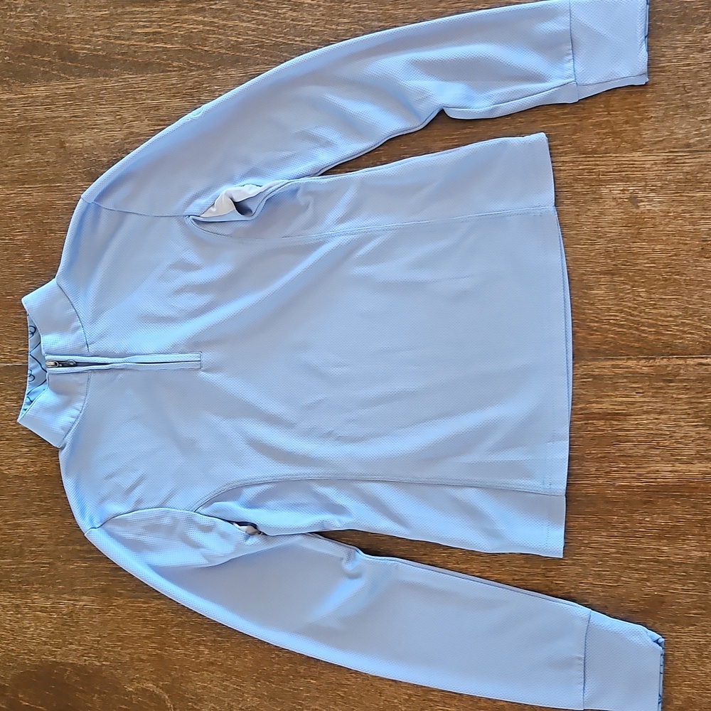 Ovation Light Blue Long Sleeve Sun Shirt, Girls Size L